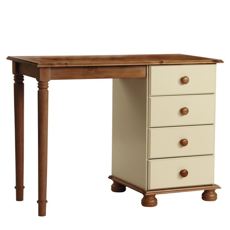 Copenhagen Single Dressing Table in Cream/Pine