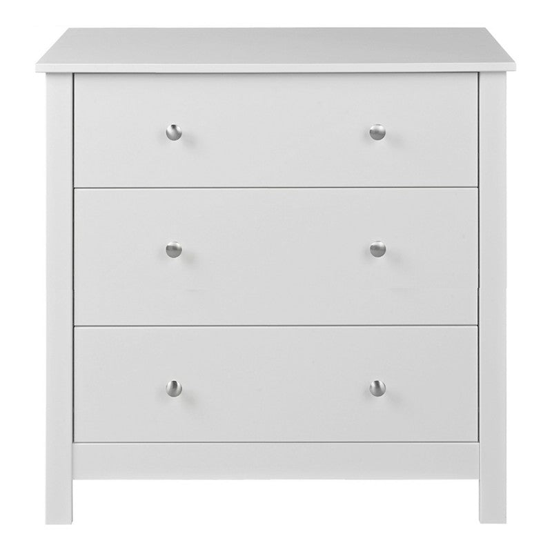 Florence chest with 3 drawers in White