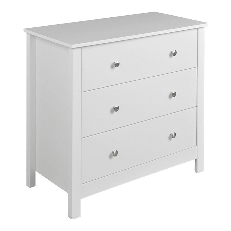 Florence chest with 3 drawers in White