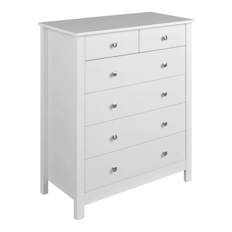 Florence 4+2 chest in White