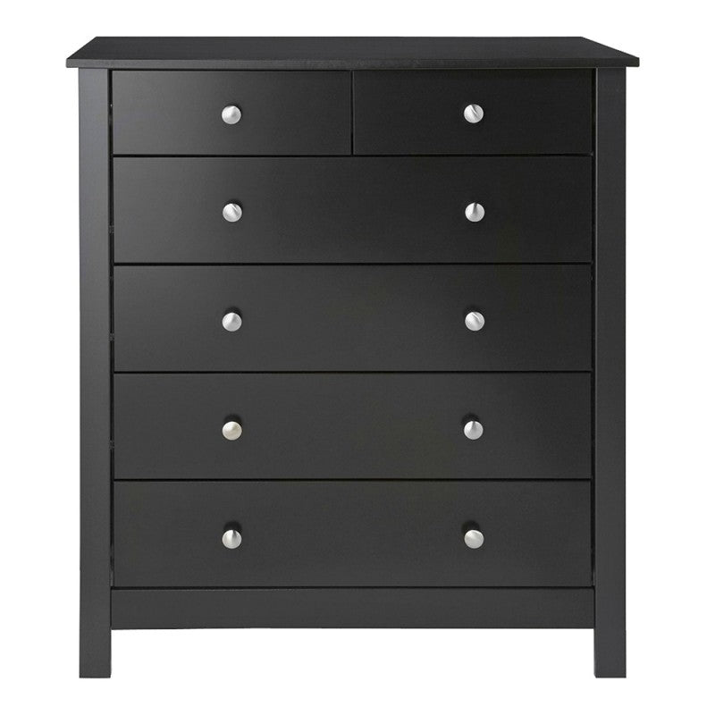 Florence 4+2 chest in Black