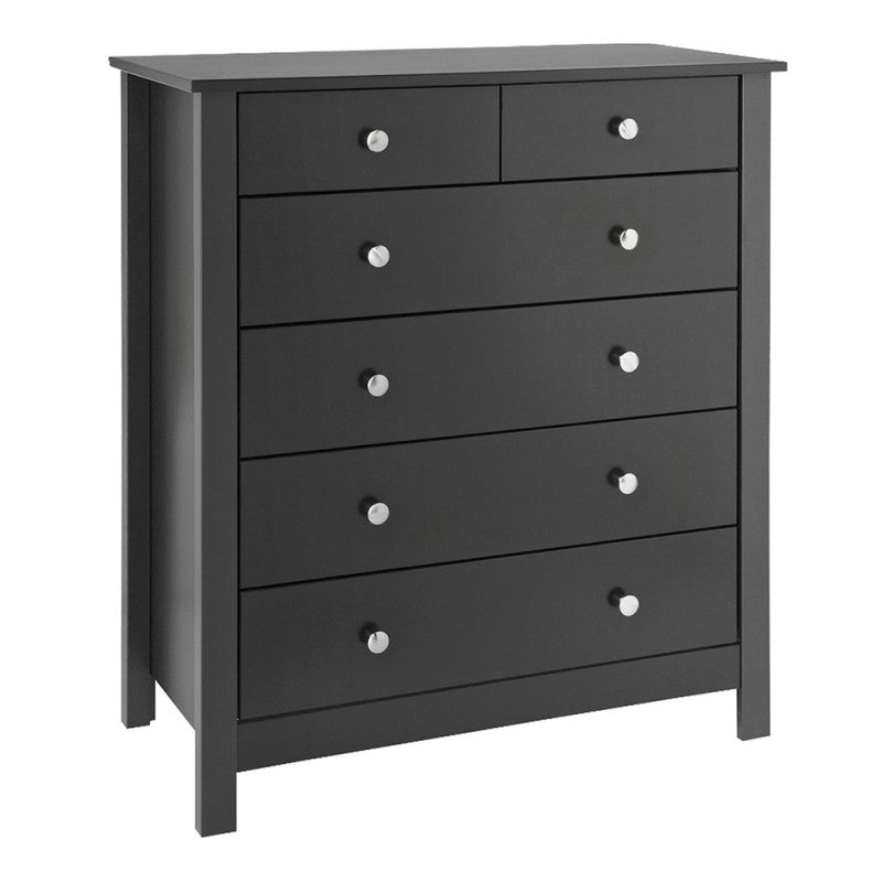 Florence 4+2 chest in Black