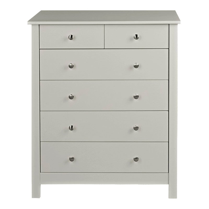 Florence 4+2 chest in Soft Grey