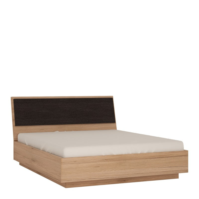 Kensington 160cm Double Bed frame with lift up frame inc slats in Oak.