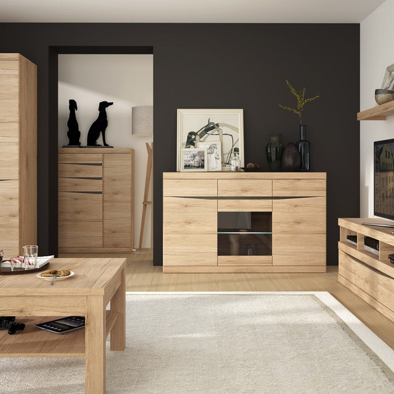 Kensington 3 Door 3 Drawer Glazed Sideboard