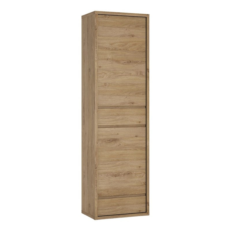Shetland 2 Door 2 Drawer narrow cabinet  in Shetland Oak
