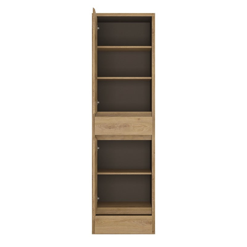 Shetland 2 Door 2 Drawer narrow cabinet  in Shetland Oak