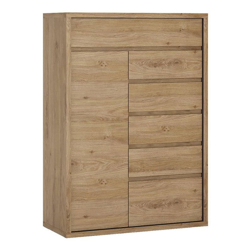 Shetland 1 Door 6 drawer cupboard  in Shetland Oak