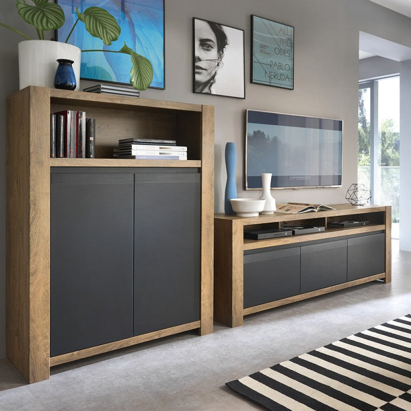 Havana 2 door 1 drawer TV unit