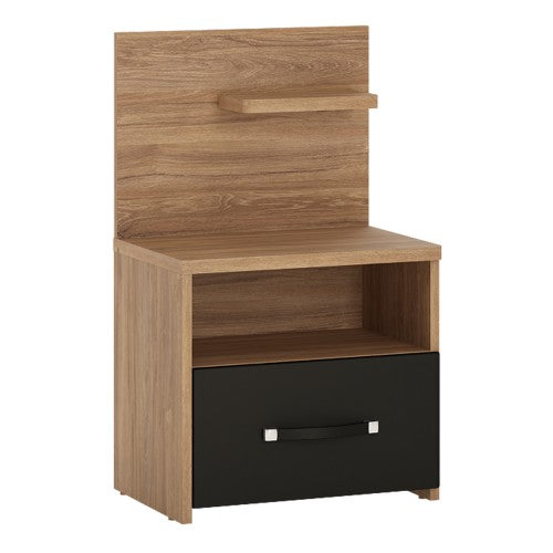 Monaco 1 drawer bedside with open shelf (RH)