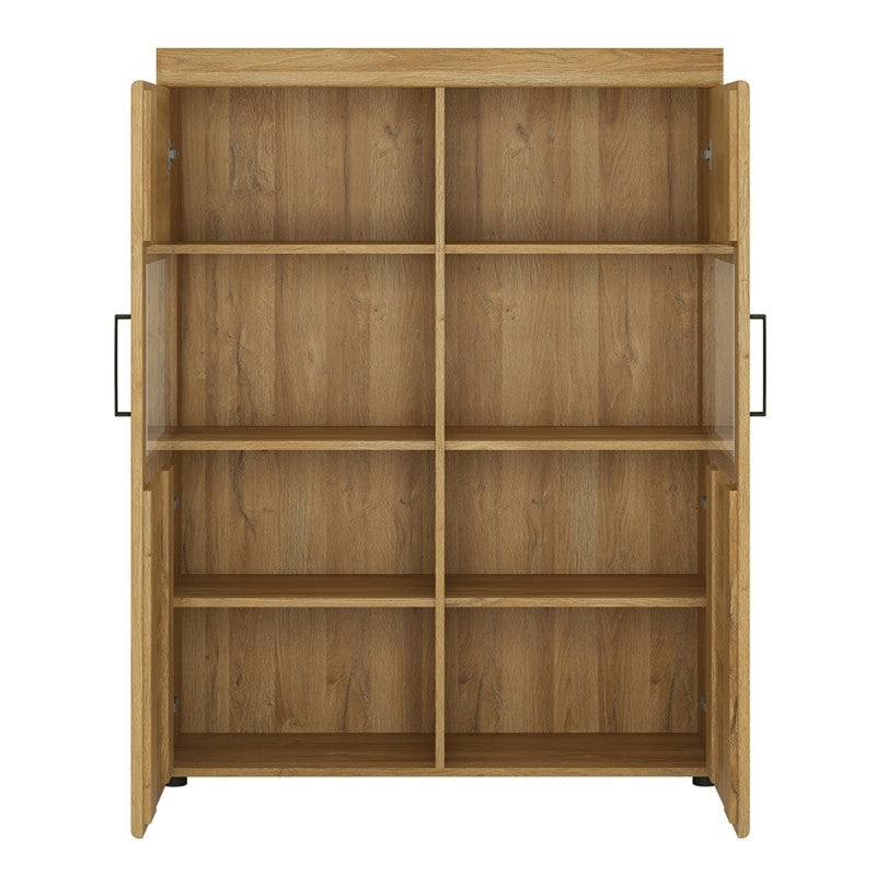 Cortina Low wide 2 door display cabinet