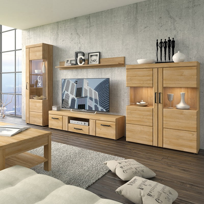 Cortina 2 door 1 drawer wide TV cabinet