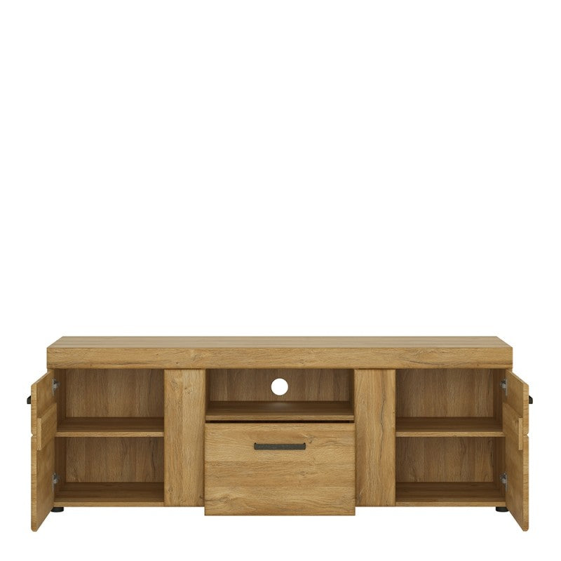 Cortina 2 door 1 drawer tall TV cabinet