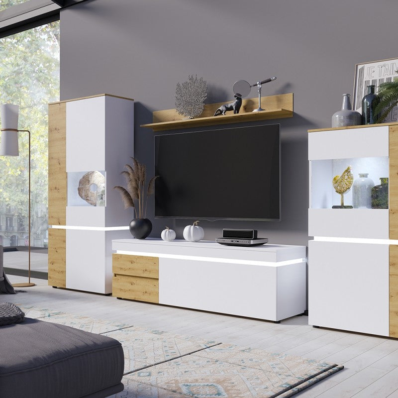 Luci 160 cm wall shelf in Oak