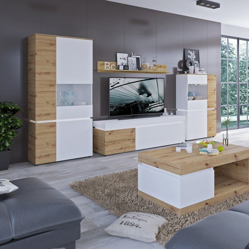 Luci 160 cm wall shelf in Oak