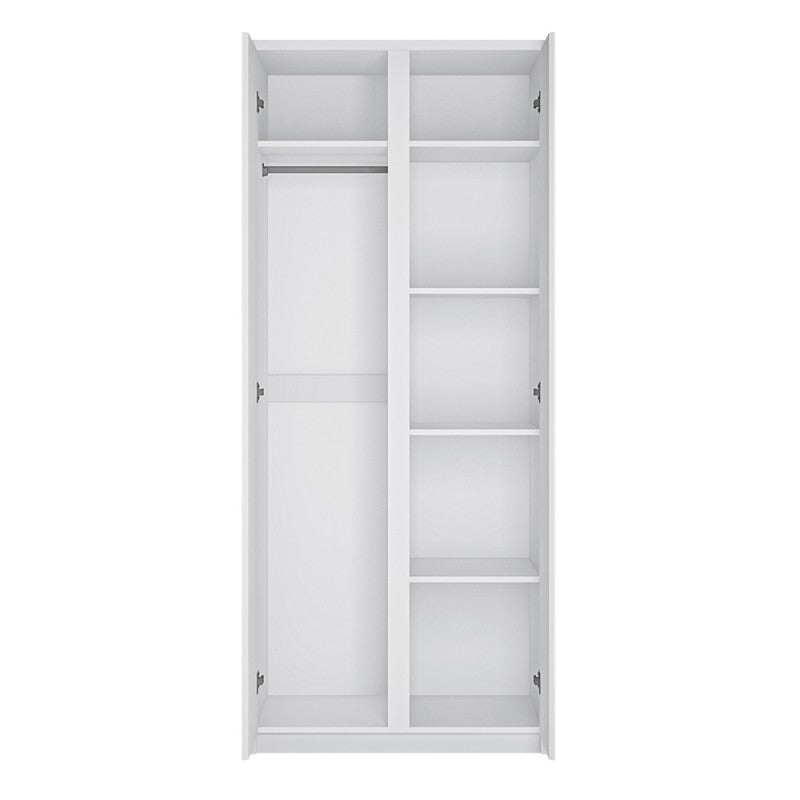 Fribo 2 door wardrobe Alpine White