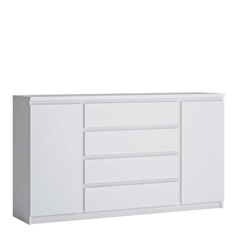 Fribo 2 door 4 drawer wide sideboard Alpine White