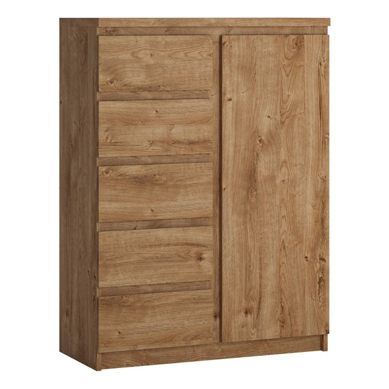 Fribo 1 door 5 drawer cabinet Golden Ribbeck Oak