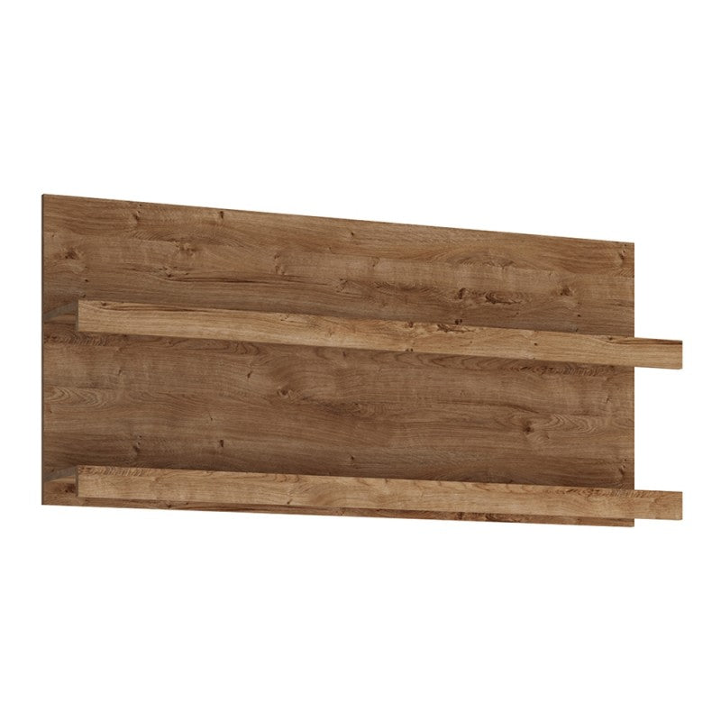 Fribo 136 cm wide wall shelf Golden Ribbeck Oak