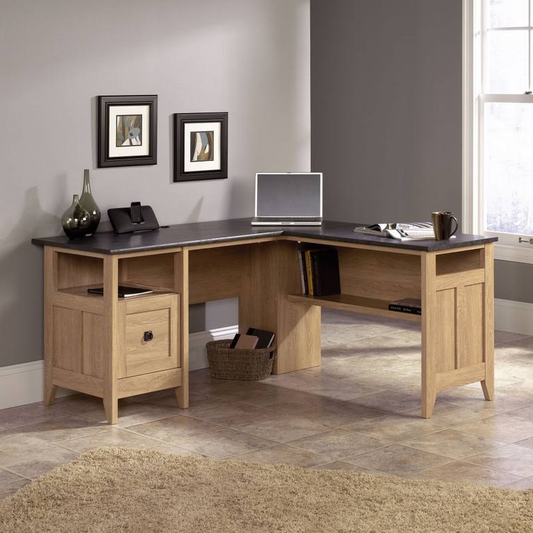 Home Study L-Shaped Desk