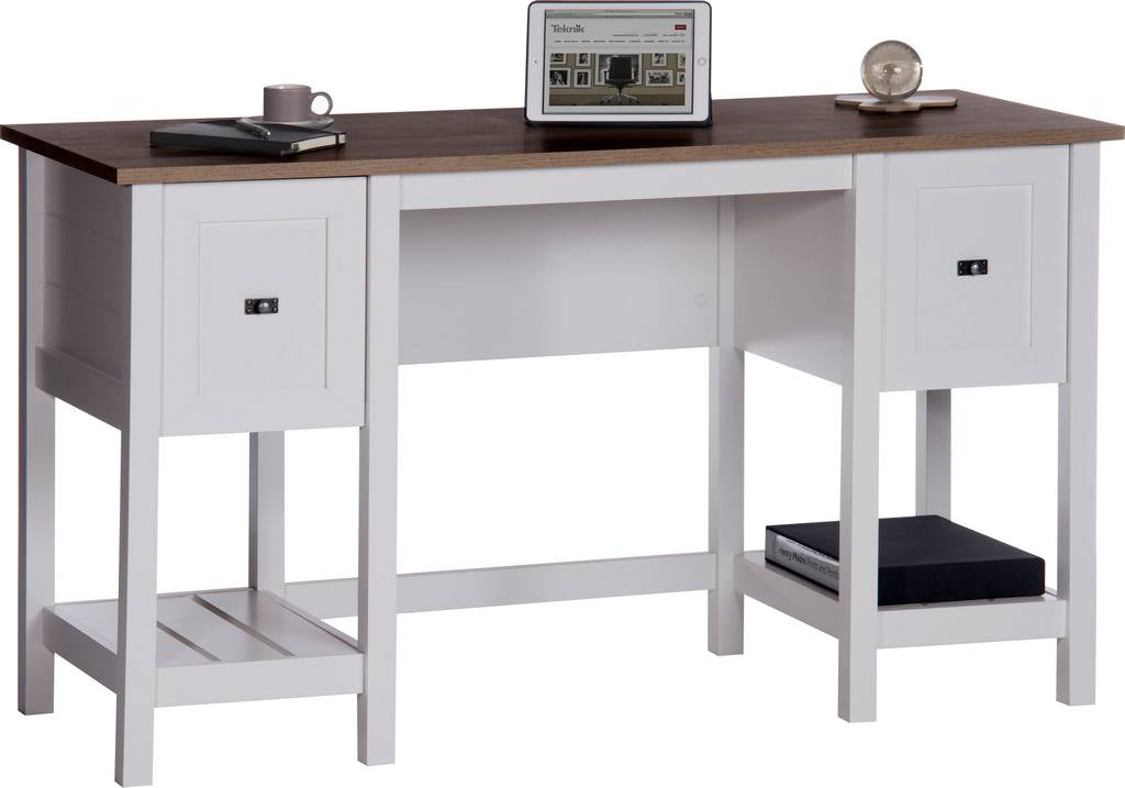 Shaker Style Desk Soft White