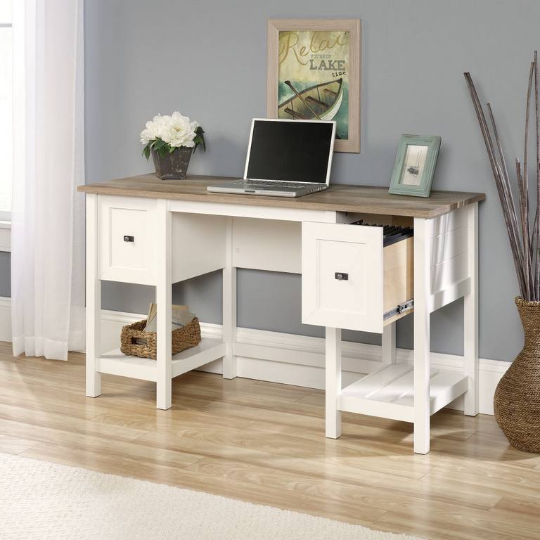 Shaker Style Desk Soft White