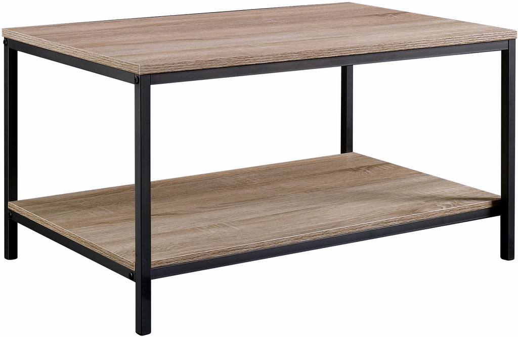 Industrial Style Coffee Table (Charter Oak Finish)