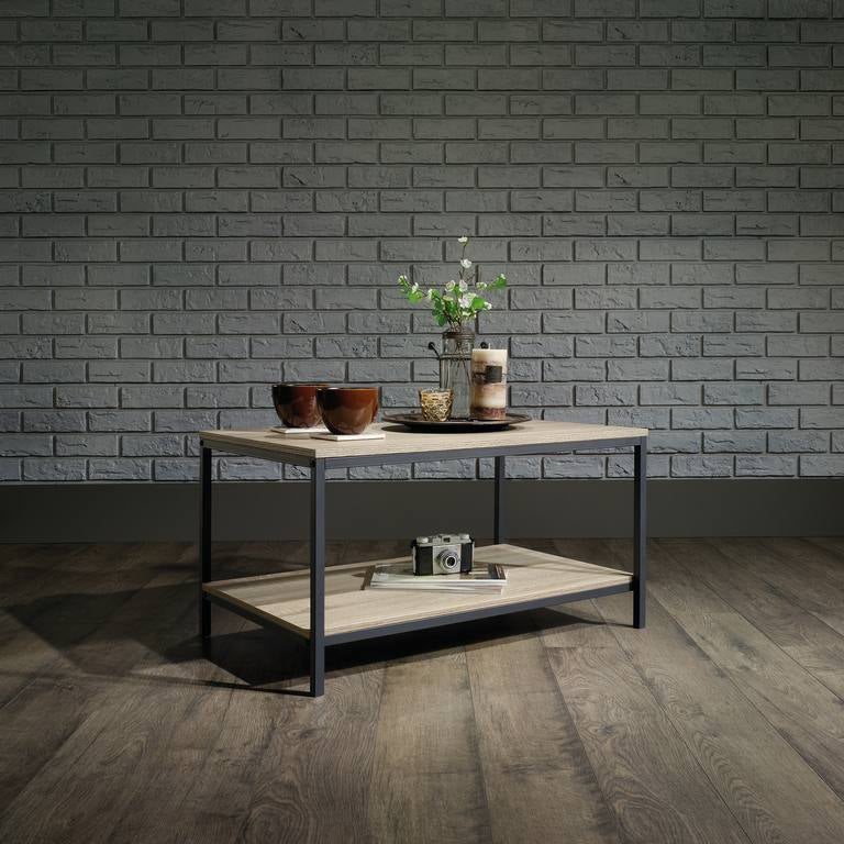 Industrial Style Coffee Table (Charter Oak Finish)