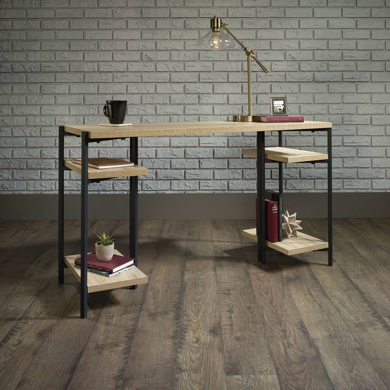 Industrial Style Chunky Bench Desk Charter Oak