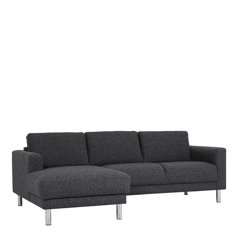 Cleveland Chaiselongue Sofa - NOVA Anthracite (LH)