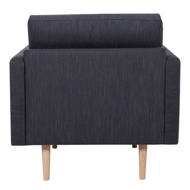 Larvik Armchair - Soul Anthracite, Oak Legs