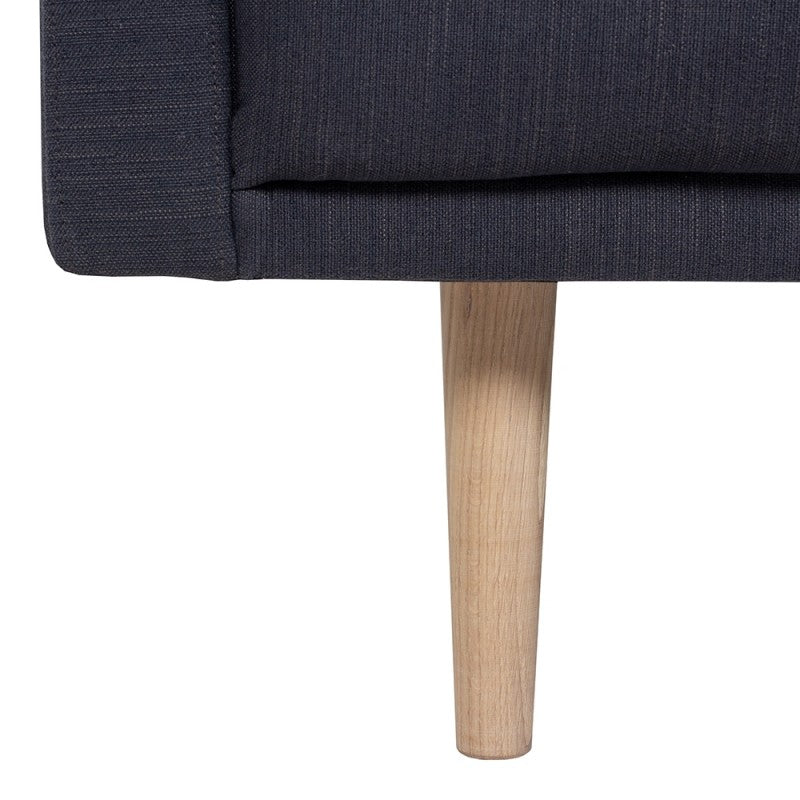 Larvik Armchair - Soul Anthracite, Oak Legs