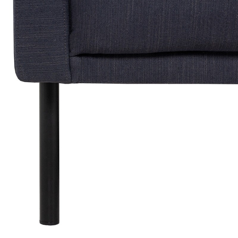 Larvik Armchair - Soul Anthracite, Black Legs