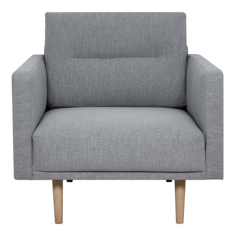 Larvik Armchair - Soul Grey, Oak Legs