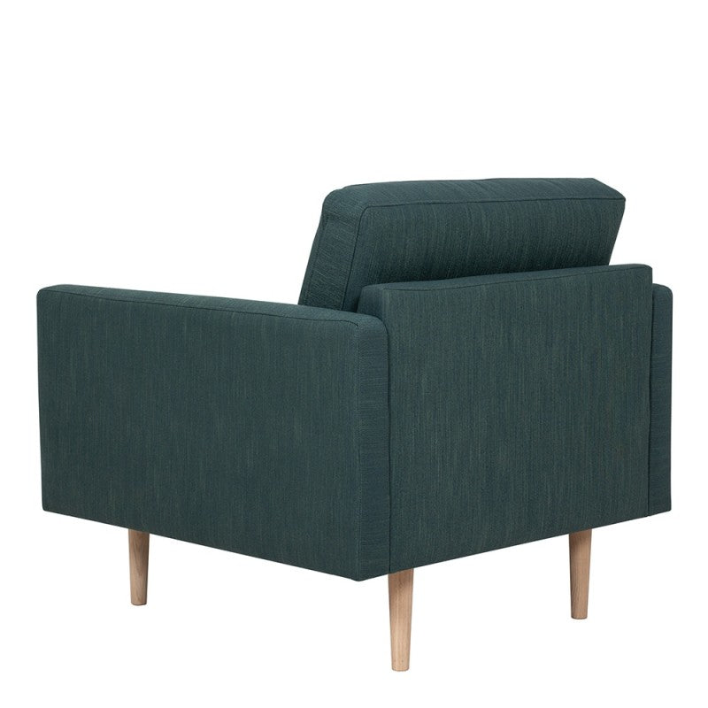 Larvik Armchair - Soul Dark Green, Oak Legs