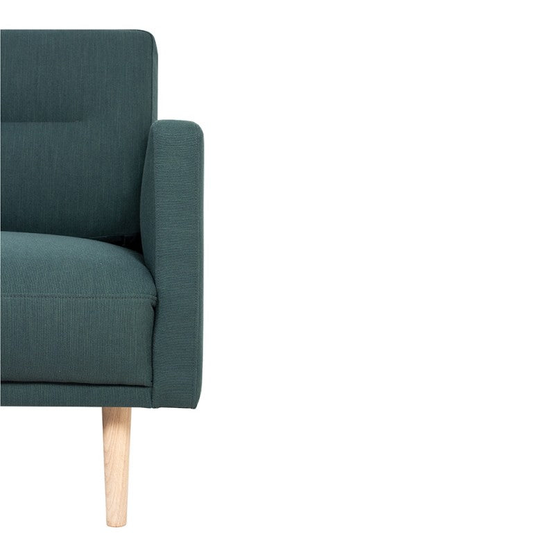 Larvik Armchair - Soul Dark Green, Oak Legs
