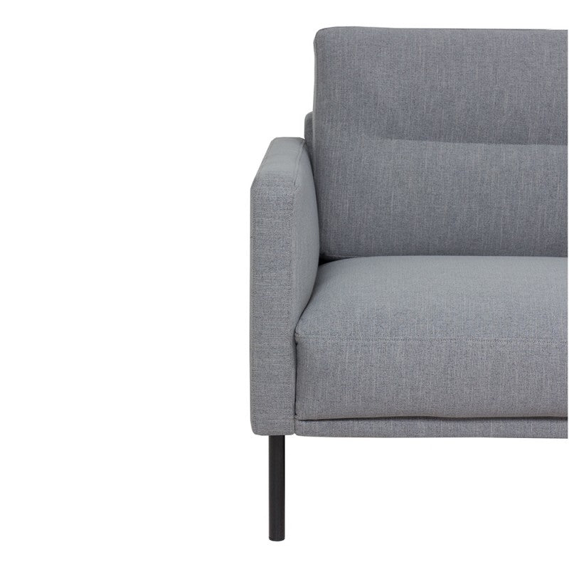 Larvik 2,5 Seater Sofa - Soul Grey, Black Legs