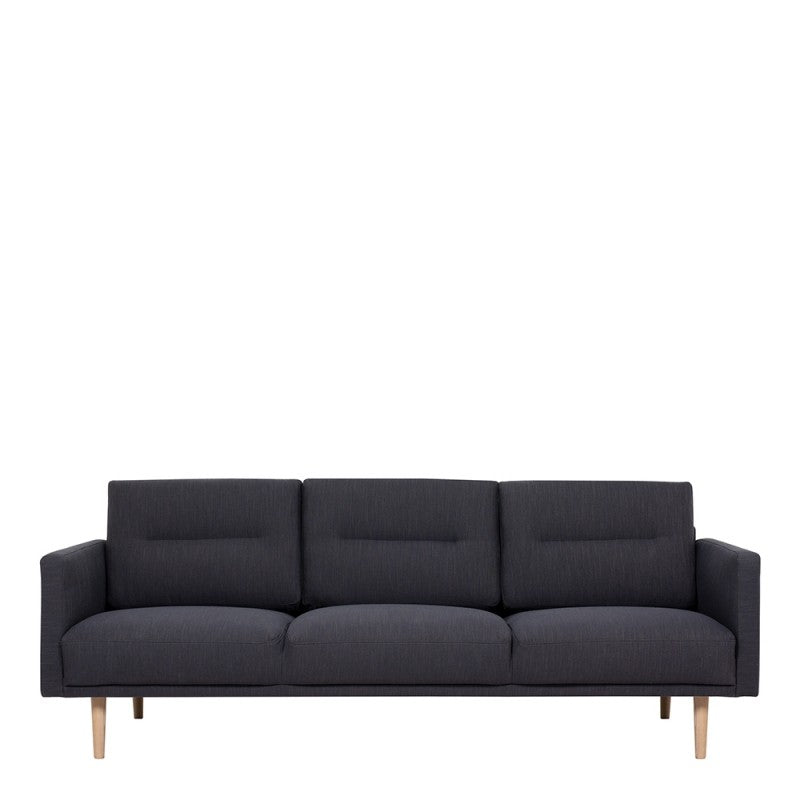 Larvik 3 Seater Sofa - Soul Anthracite, Oak Legs