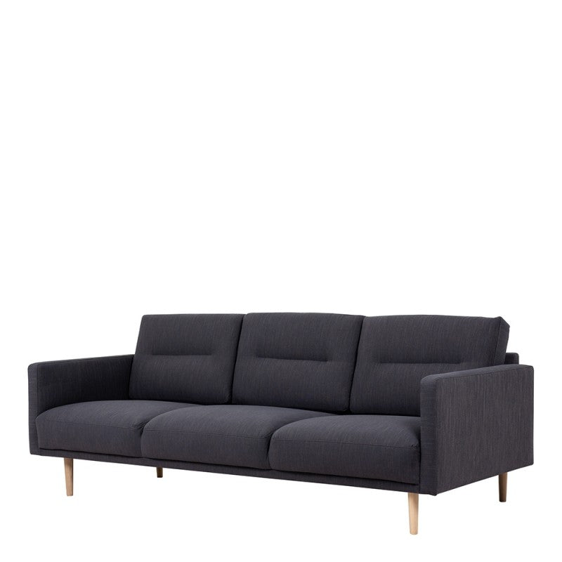 Larvik 3 Seater Sofa - Soul Anthracite, Oak Legs