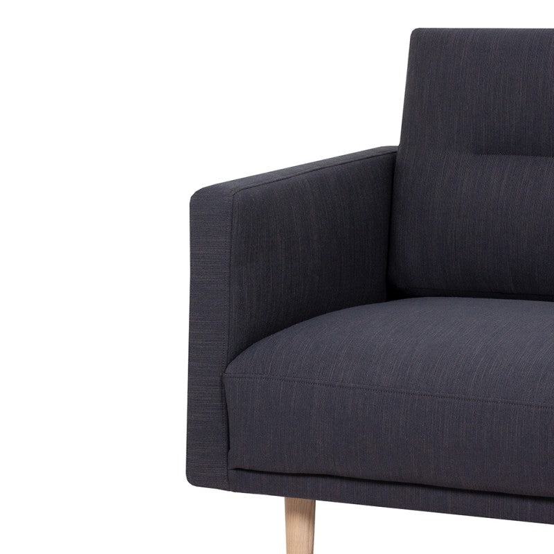Larvik 3 Seater Sofa - Soul Anthracite, Oak Legs