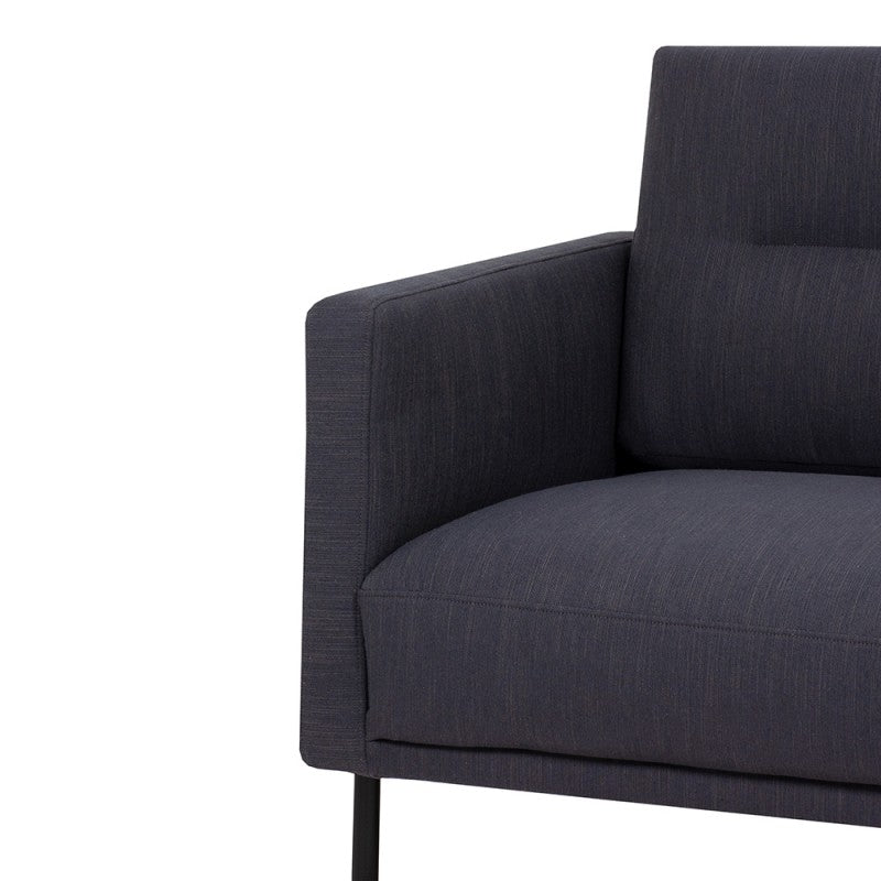 Larvik 3 Seater Sofa - Soul Anthracite, Black Legs