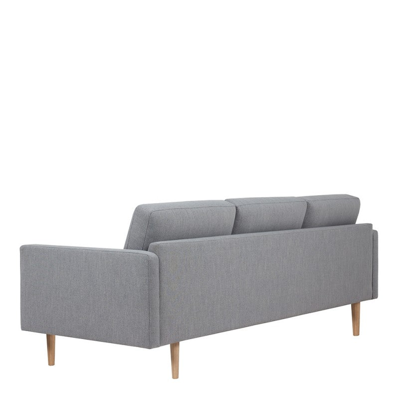 Larvik 3 Seater Sofa - Soul Grey, Oak Legs