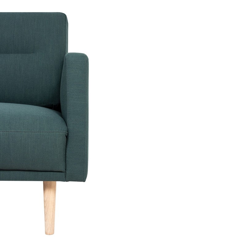 Larvik 3 Seater Sofa - Soul Dark Green, Oak Legs