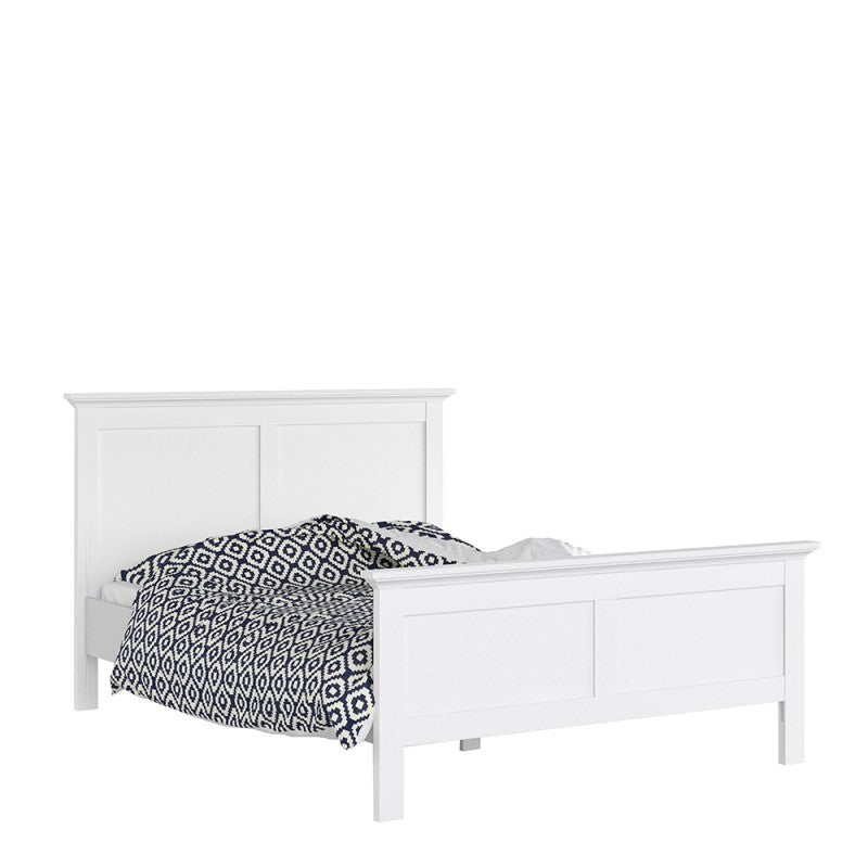 Paris King Bed (160 x 200) in White