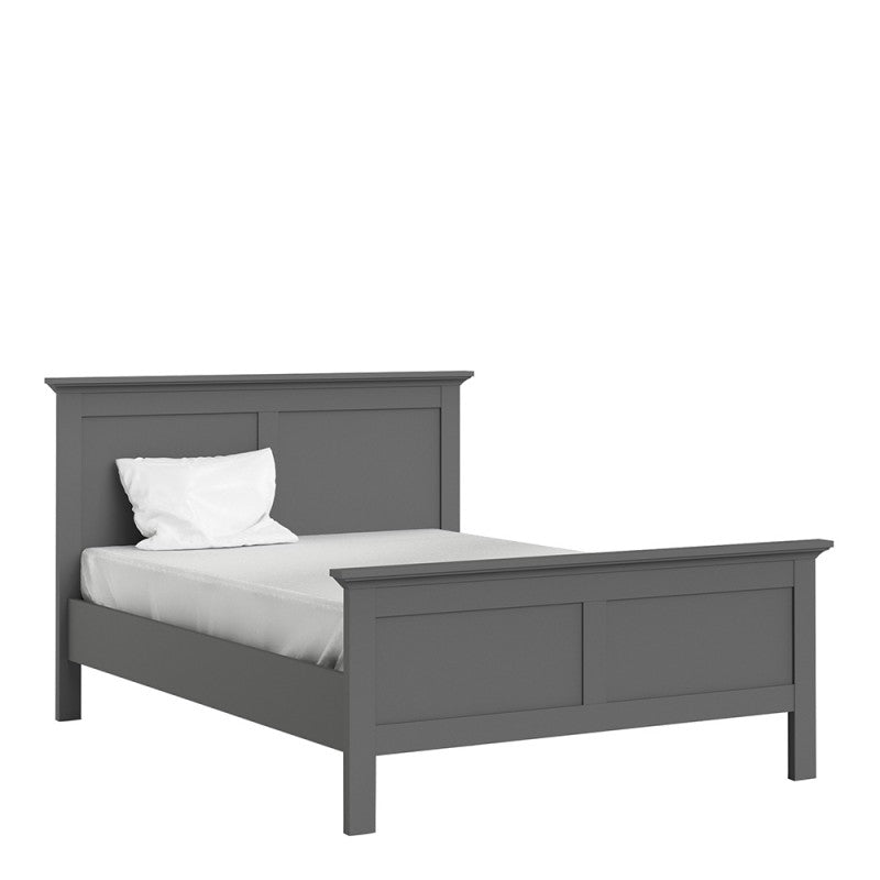 Paris Double Bed 4ft6 (140 x 190) in Matt Grey