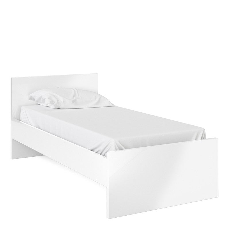 Naia Bed 90x190 White high gloss