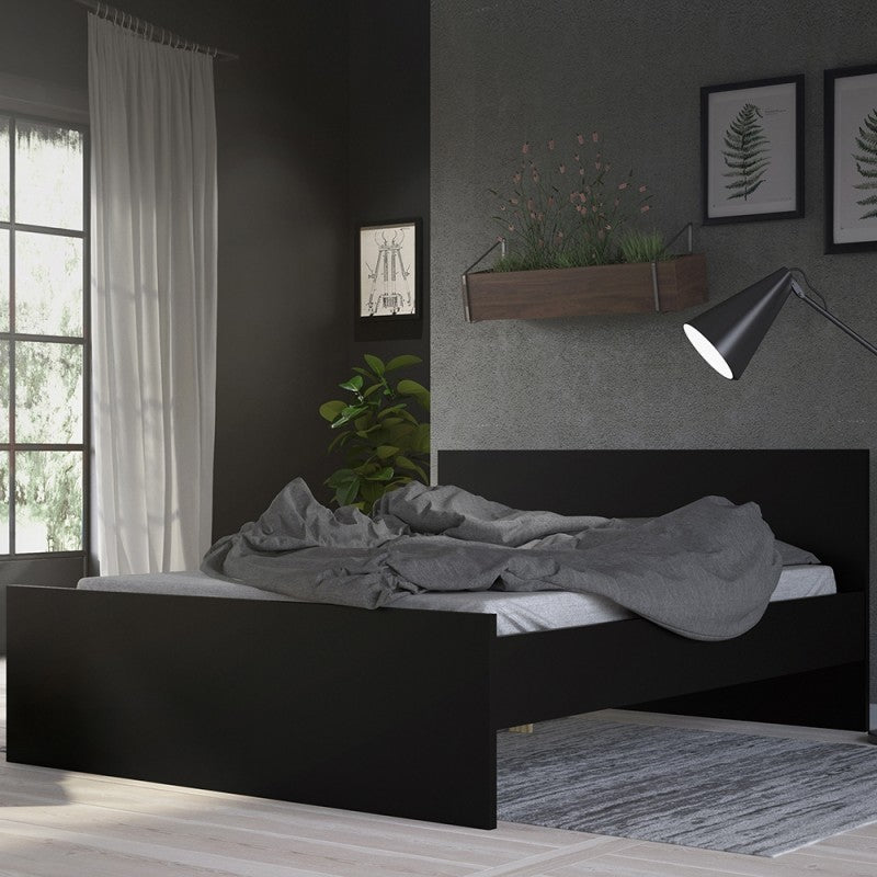 Naia Bed 140x190 Black Mat