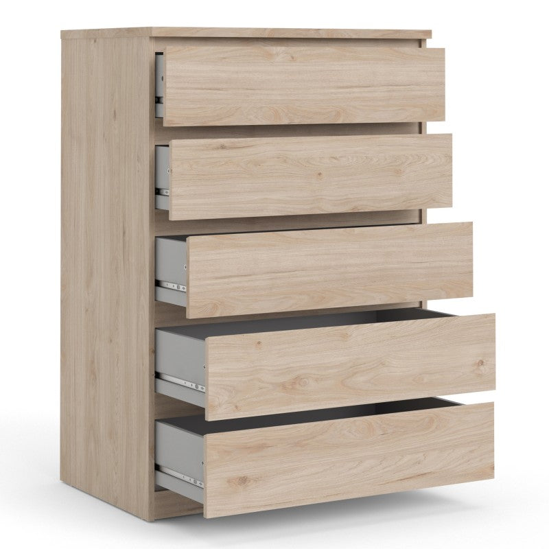 Naia Chest of 5 Drawers in Jackson Hickory