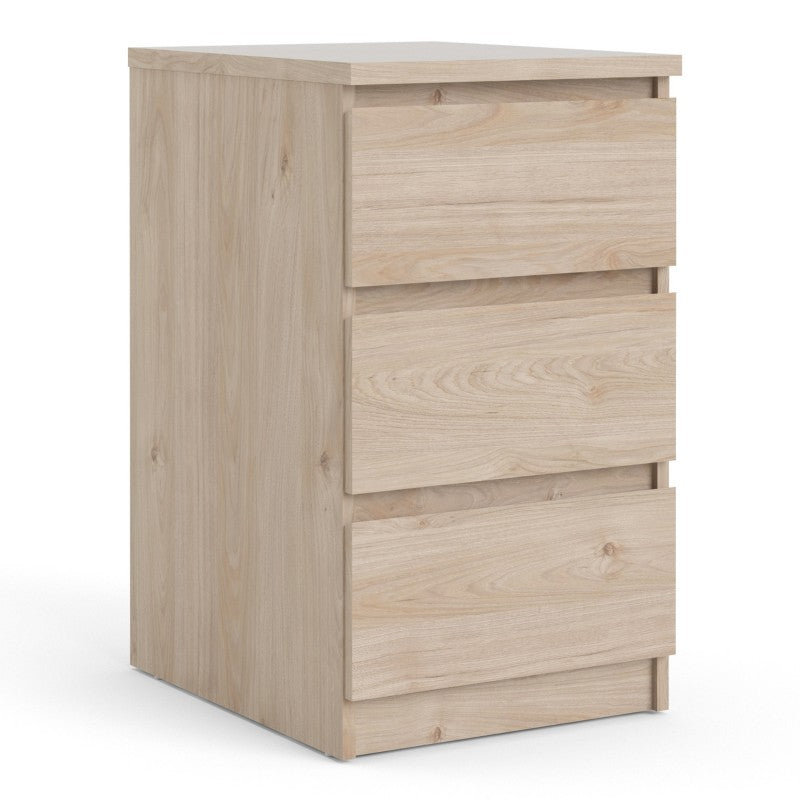 Naia Bedside - 3 Drawers in Jackson Hickory