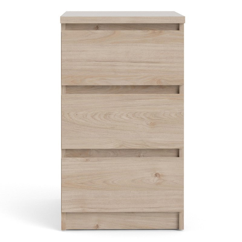 Naia Bedside - 3 Drawers in Jackson Hickory